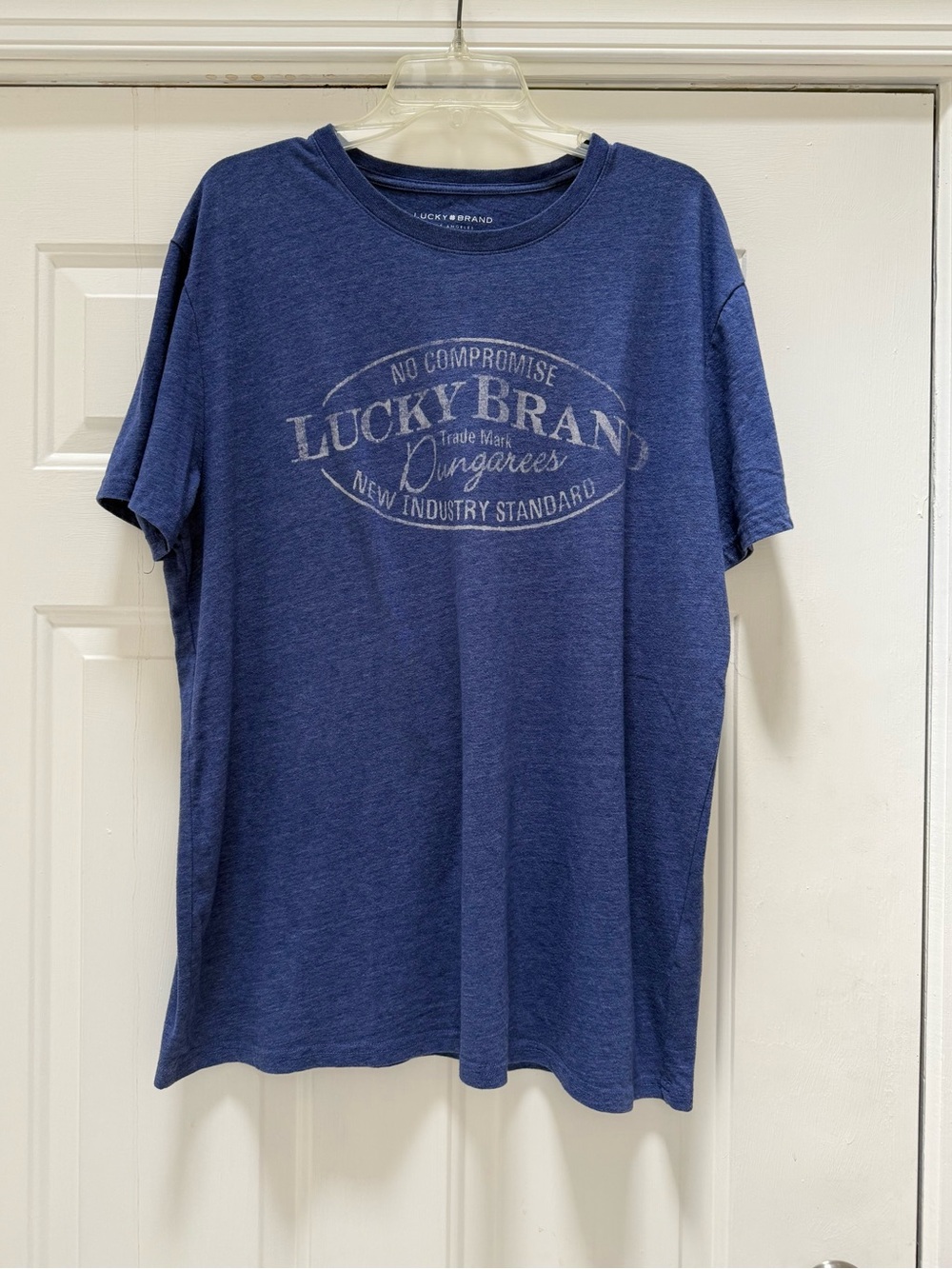 EUC Lucky Brand Men's Indigo Blue Graphic Short-Sleeve Tee